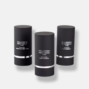 Black Touch Film Silver Card Paper Tube Packaging with Lining