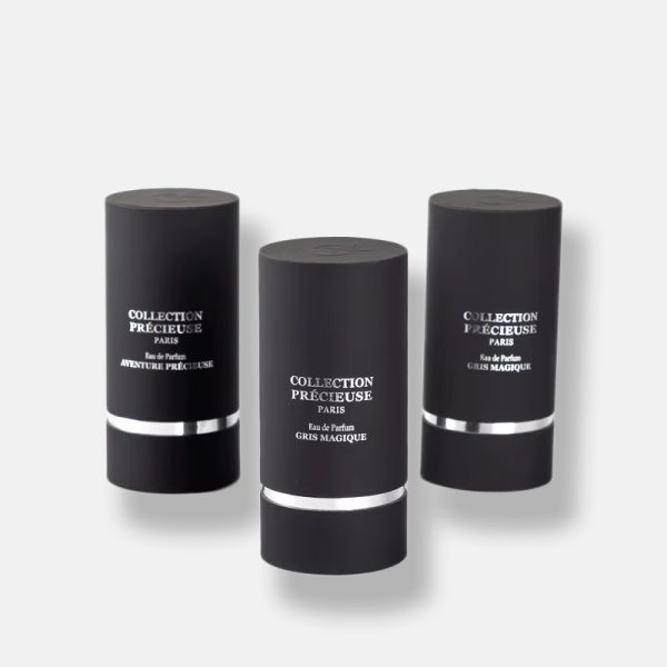 Black Touch Film Silver Card Paper Tube Packaging with Lining
