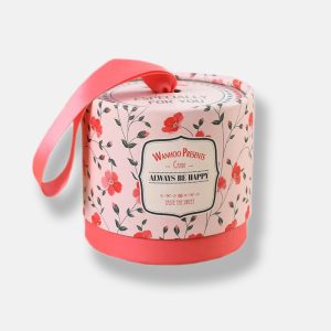 Customised Red Paper Tube Packaging Wholesale with Ribbon