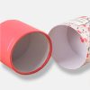 Customised Red Paper Tube Packaging Wholesale with Ribbon