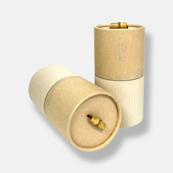 Customized Silver Stamped Kraft Tube with Handle