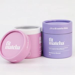 Pink Purple Paper Tube Packaging Wholesale