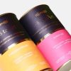 Tea Paper Tube Packaging with Metal Lid Wholesale