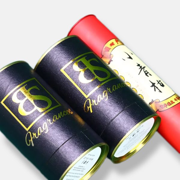 Tea Paper Tube Packaging with Metal Lid Wholesale