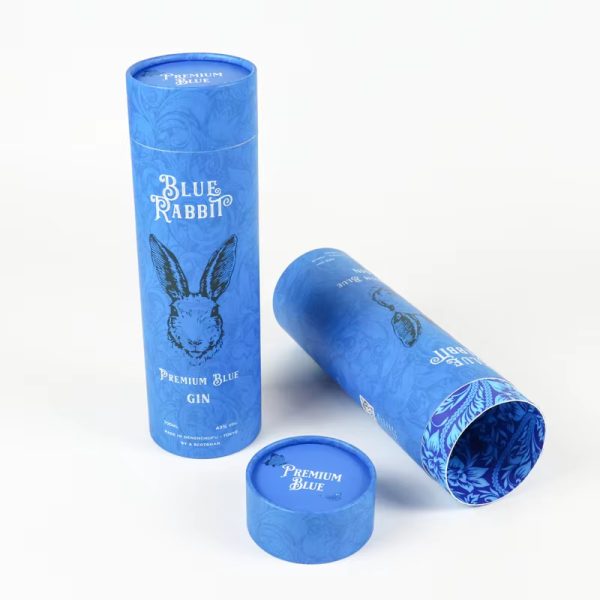 Blue Long Paper Tube Wholesale Custom