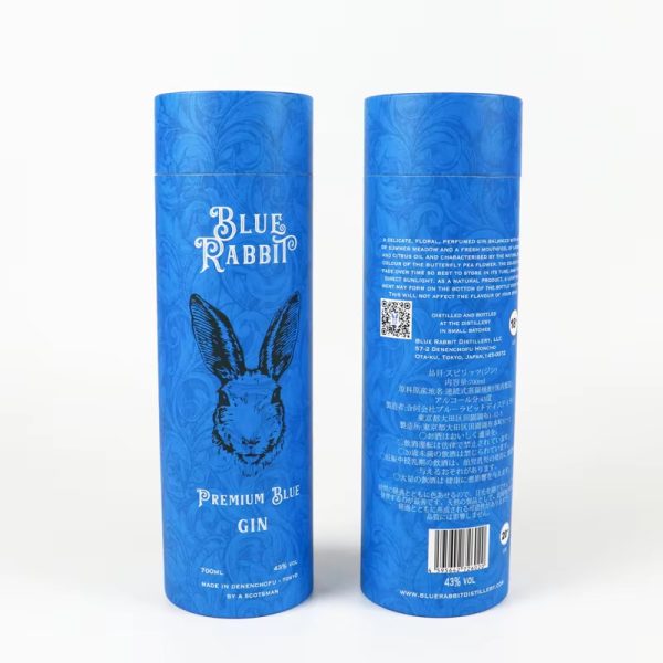 Blue Long Paper Tube Wholesale Custom