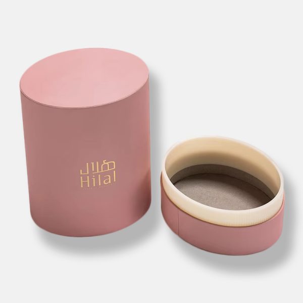 Oval Column Luxury Gold Stamping Paper Tube Wholesale