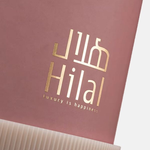 Oval Column Luxury Gold Stamping Paper Tube Wholesale