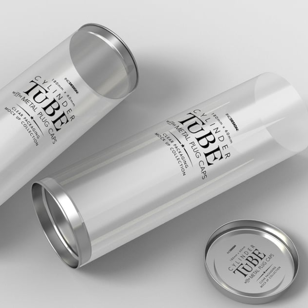 Custom-made High-transparency Metal Cap Cylindrical Packaging Tube