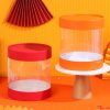 Customized Transparent Cylindrical Gift Box