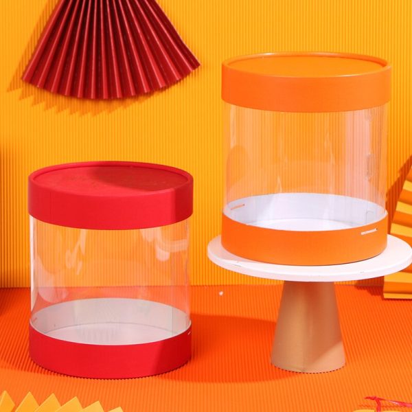 Customized Transparent Cylindrical Gift Box