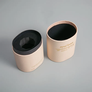 Custom Oval Paper Tube Packaging With Inner Lining
