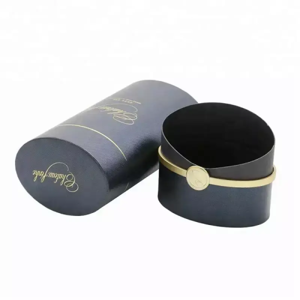 Custom Printed Oval Paper Tubes With Hot Stamping