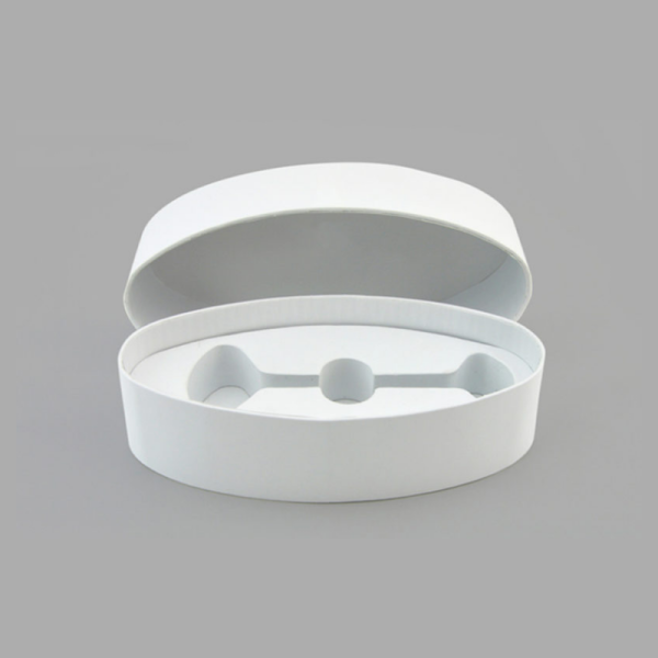 Custom White Oval Paper Tube With Liner