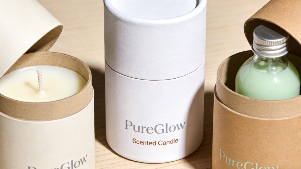 eco friendly paper tube packaging for cosmetics and candles