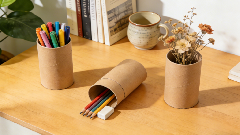 Reusable paper tube packaging in daily life