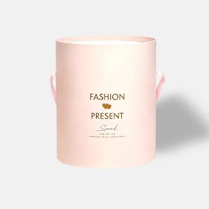 Custom Pink Paper Tube with Handle