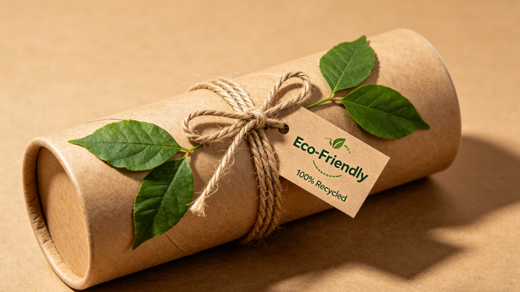 Eco-friendly kraft paper tube packaging for food