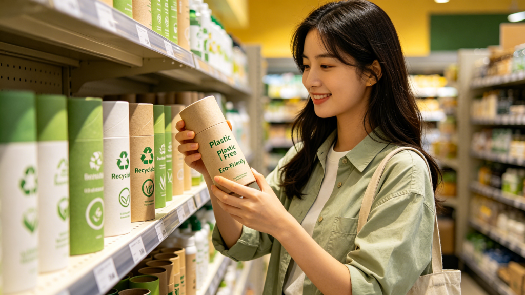 Consumers supporting sustainable packaging and green brands