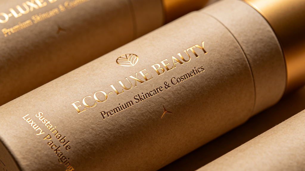 Luxury printed paper tubes with premium branding design