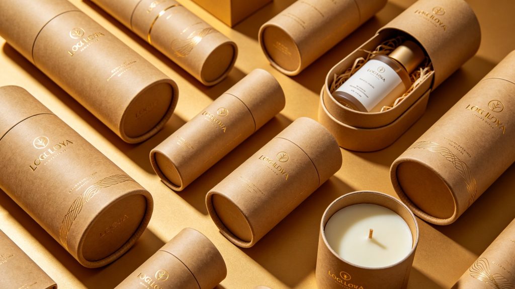 Premium custom paper tube packaging for cosmetics and gifts