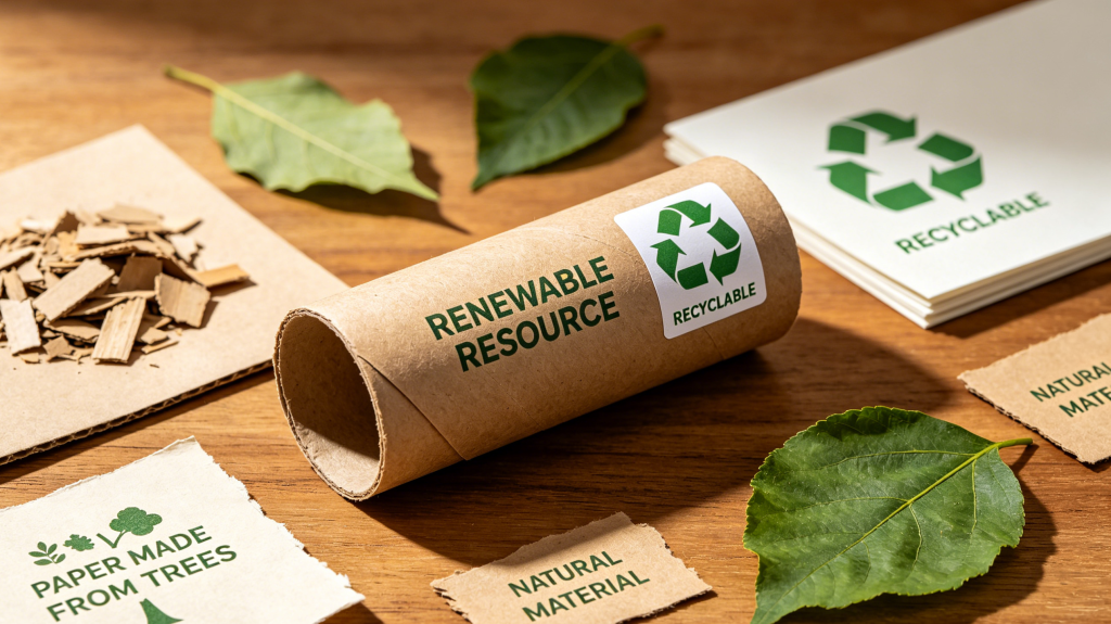 Recyclable paper tubes supporting sustainable packaging initiatives